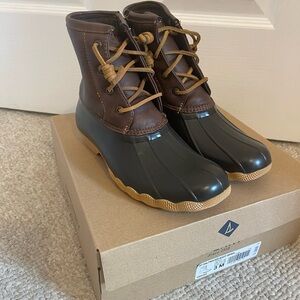 Sperry Brown Saltwater Boots